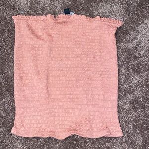 Strapless tube top